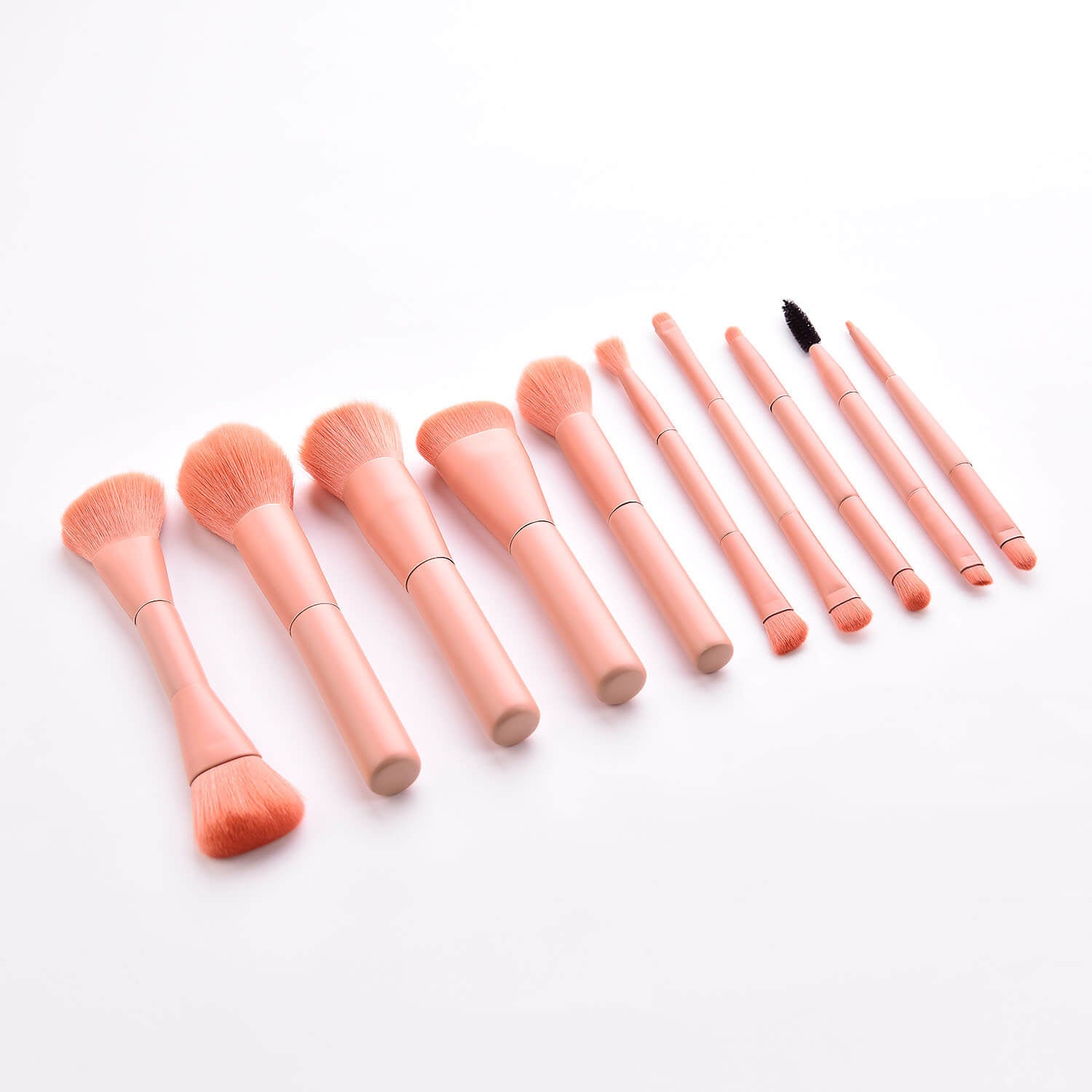 10 Piece Makeup Brush Set | Soft Synthetic Makeup Brushes
