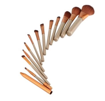 12 Piece Makeup Brush Set With Iron Box | Premium Makeup Brush Set