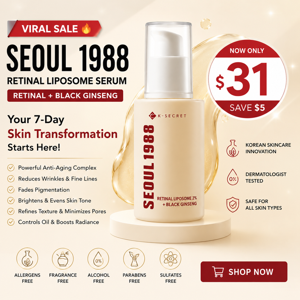 K-SECRET SEOUL 1988 Serum: Retinal Liposome 2% + Black Ginseng