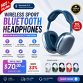 Wireless Sport Bluetooth Headphones with in Ear Detect Function